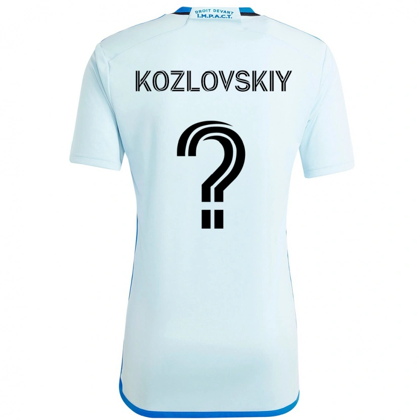Danxen Herren Sergei Kozlovskiy #0 Himmelblau Dunkelblau Auswärtstrikot Trikot 2025/26 T-Shirt