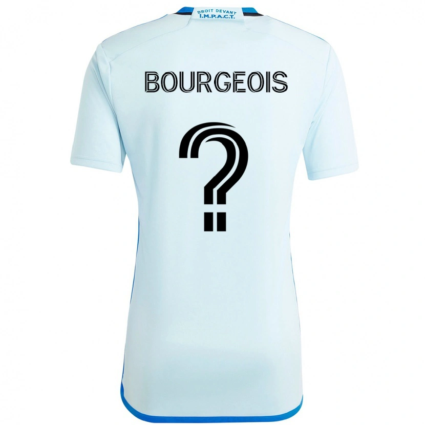 Danxen Herren Maxime Bourgeois #0 Himmelblau Dunkelblau Auswärtstrikot Trikot 2025/26 T-Shirt