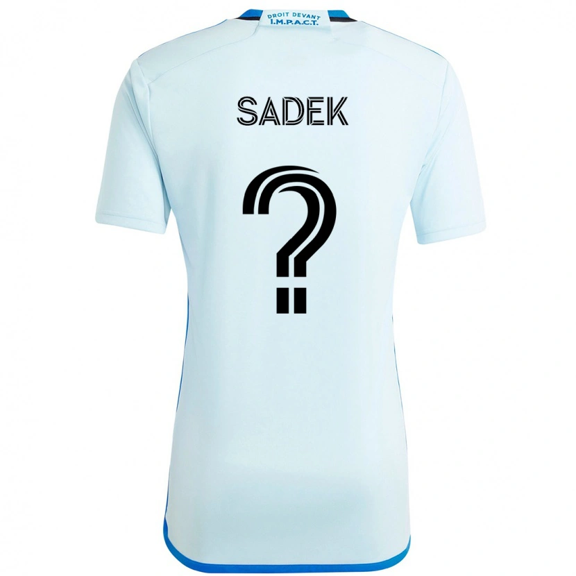 Danxen Herren Aghilas Sadek #0 Himmelblau Dunkelblau Auswärtstrikot Trikot 2025/26 T-Shirt