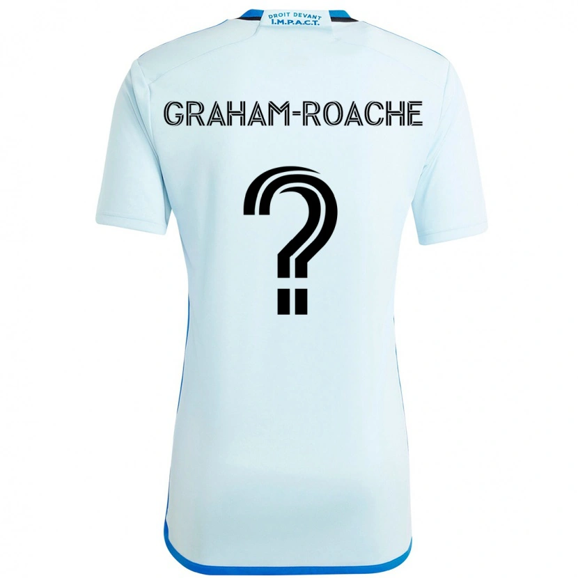 Danxen Herren Owen Graham-Roache #0 Himmelblau Dunkelblau Auswärtstrikot Trikot 2025/26 T-Shirt