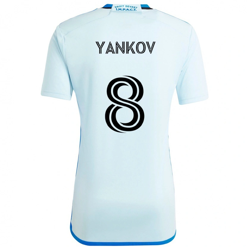 Danxen Herren Dominik Yankov #8 Himmelblau Dunkelblau Auswärtstrikot Trikot 2025/26 T-Shirt
