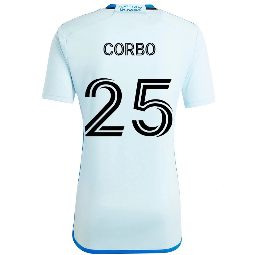 Danxen Herren Gabriele Corbo #25 Himmelblau Dunkelblau Auswärtstrikot Trikot 2025/26 T-Shirt