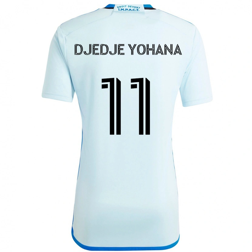 Danxen Herren Kabie Djedje Yohana #11 Himmelblau Dunkelblau Auswärtstrikot Trikot 2025/26 T-Shirt