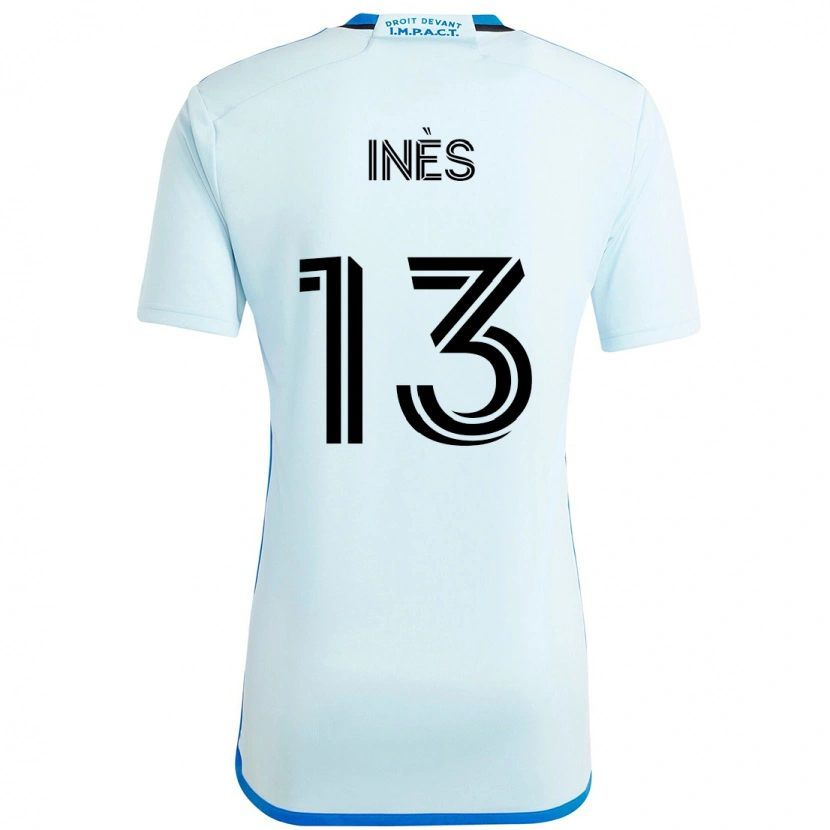 Danxen Herren Nourani Inès #13 Himmelblau Dunkelblau Auswärtstrikot Trikot 2025/26 T-Shirt