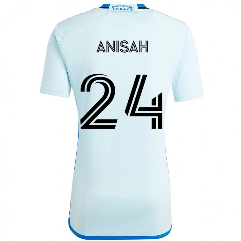 Danxen Herren Yusuf Anisah #24 Himmelblau Dunkelblau Auswärtstrikot Trikot 2025/26 T-Shirt