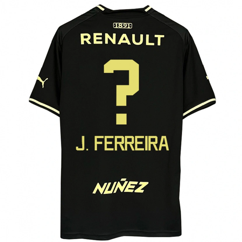 Danxen Herren Joaquín Ferreira #0 Schwarz Gelb Auswärtstrikot Trikot 2025/26 T-Shirt
