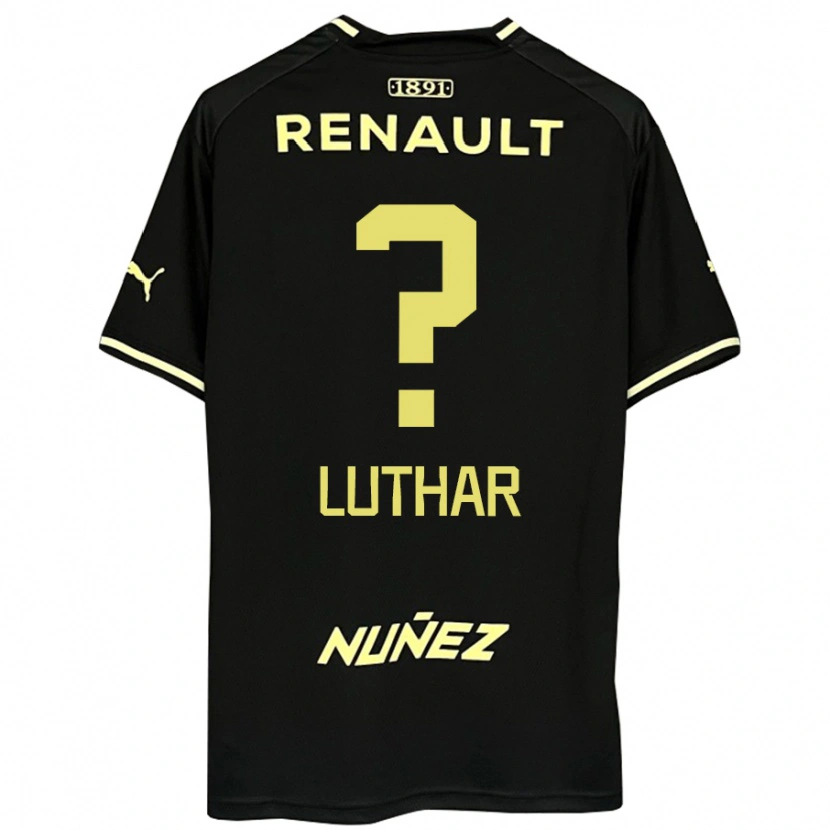 Danxen Herren Thiago Luthar #0 Schwarz Gelb Auswärtstrikot Trikot 2025/26 T-Shirt