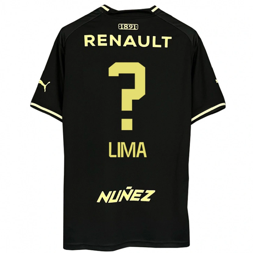 Danxen Herren Jhonatan Lima #0 Schwarz Gelb Auswärtstrikot Trikot 2025/26 T-Shirt
