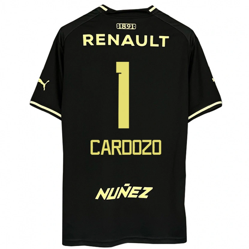Danxen Herren Thiago Cardozo #1 Schwarz Gelb Auswärtstrikot Trikot 2025/26 T-Shirt
