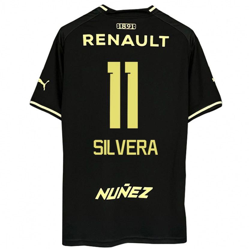 Danxen Herren Maximiliano Silvera #11 Schwarz Gelb Auswärtstrikot Trikot 2025/26 T-Shirt