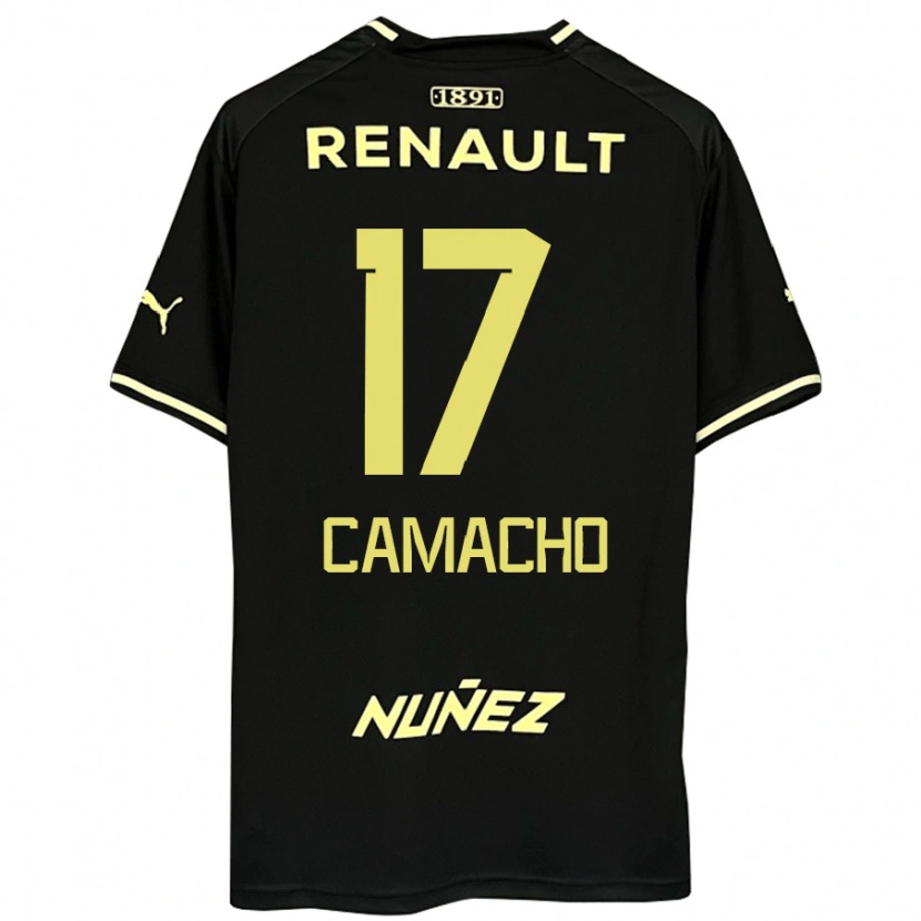Danxen Herren Sebastián Camacho #17 Schwarz Gelb Auswärtstrikot Trikot 2025/26 T-Shirt