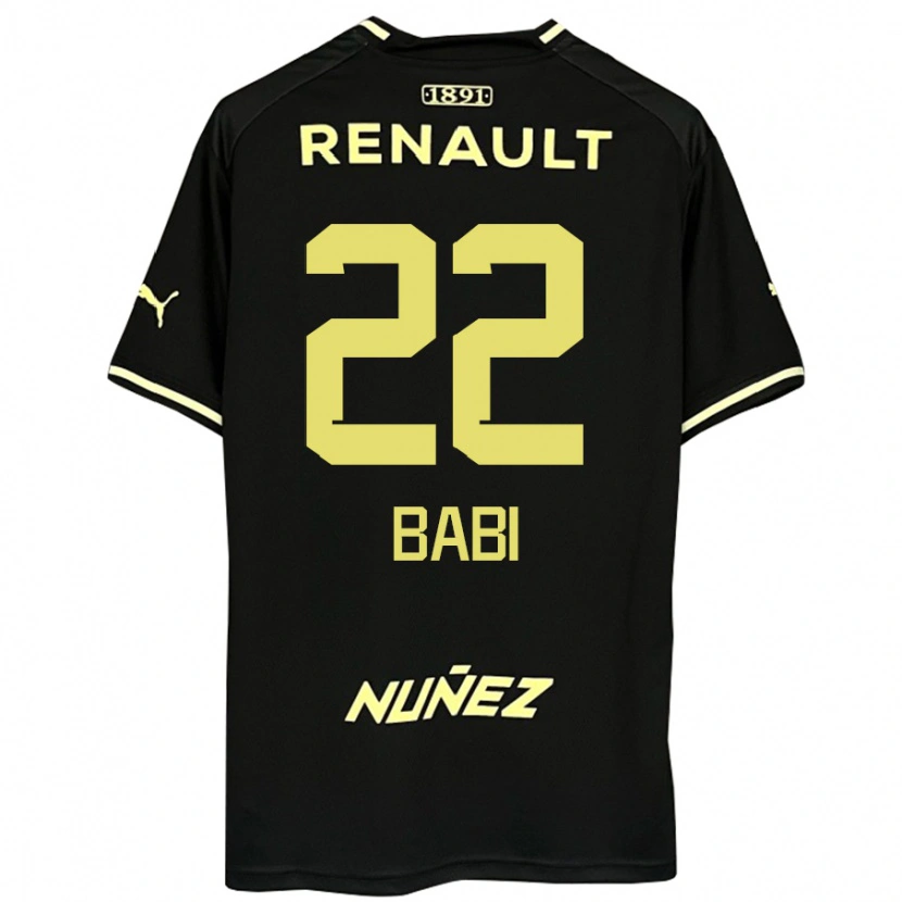 Danxen Herren Matheus Babi #22 Schwarz Gelb Auswärtstrikot Trikot 2025/26 T-Shirt