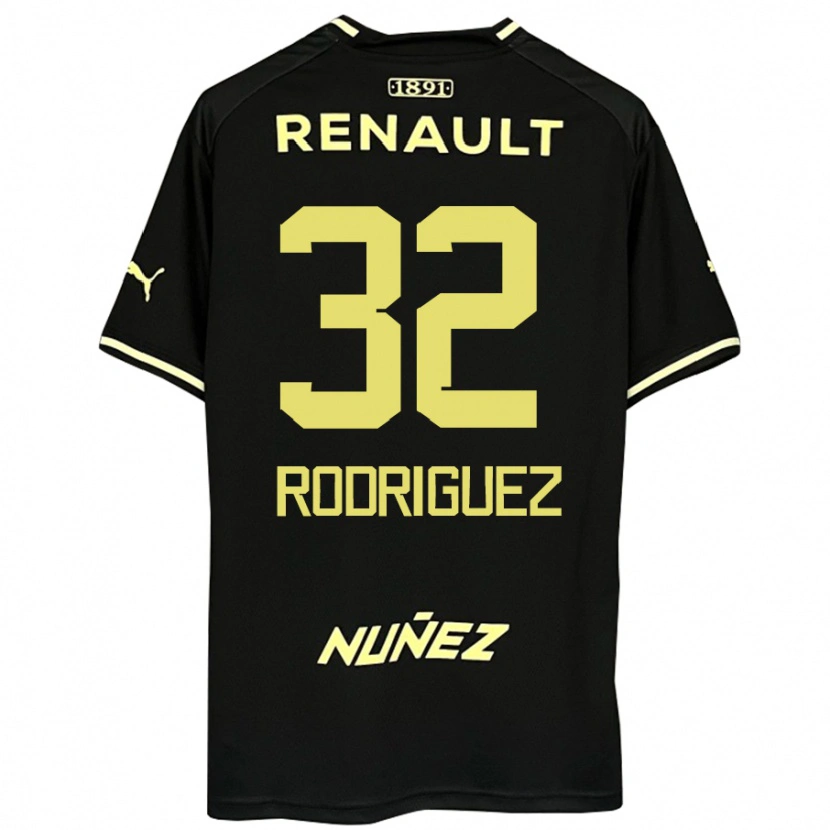 Danxen Herren Randall Rodríguez #32 Schwarz Gelb Auswärtstrikot Trikot 2025/26 T-Shirt