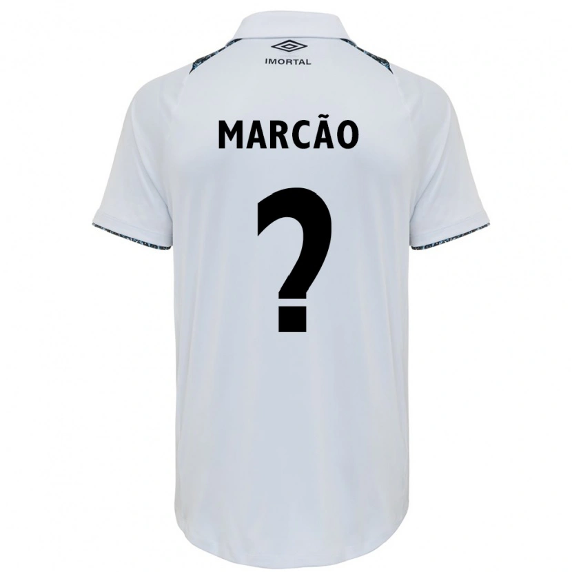 Danxen Herren Marcão #0 Weiß Blau Auswärtstrikot Trikot 2025/26 T-Shirt