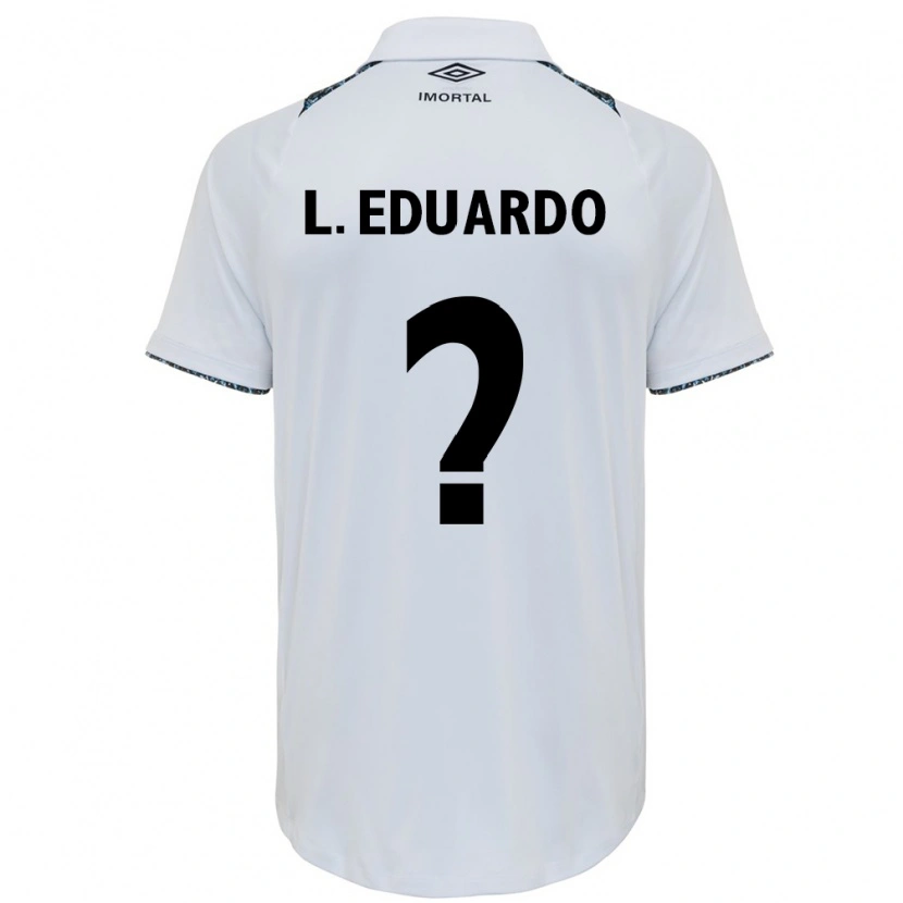Danxen Herren Luis Eduardo #0 Weiß Blau Auswärtstrikot Trikot 2025/26 T-Shirt