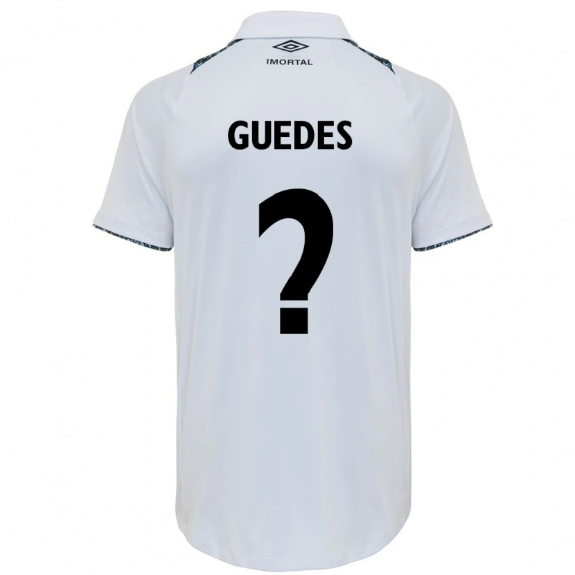 Danxen Herren Guilherme Guedes #0 Weiß Blau Auswärtstrikot Trikot 2025/26 T-Shirt