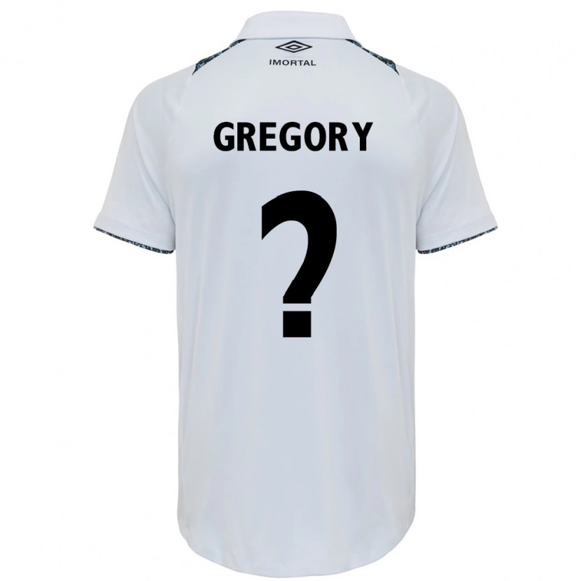 Danxen Herren Gregory #0 Weiß Blau Auswärtstrikot Trikot 2025/26 T-Shirt
