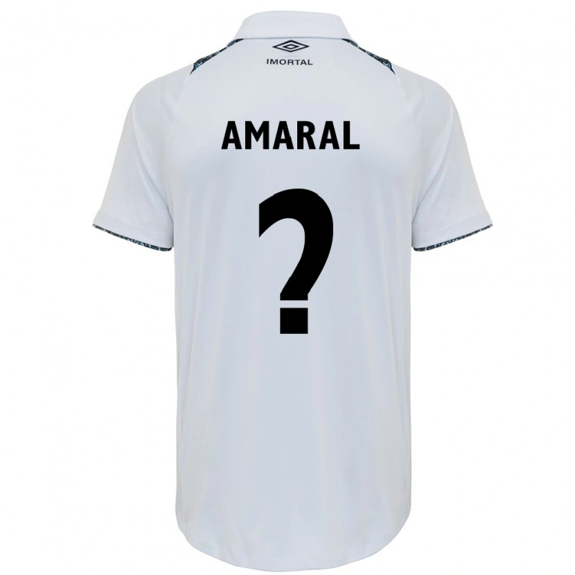 Danxen Herren Lucas Amaral #0 Weiß Blau Auswärtstrikot Trikot 2025/26 T-Shirt