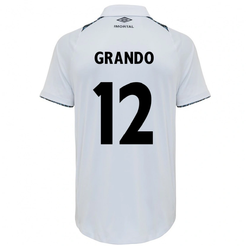 Danxen Herren Gabriel Grando #12 Weiß Blau Auswärtstrikot Trikot 2025/26 T-Shirt