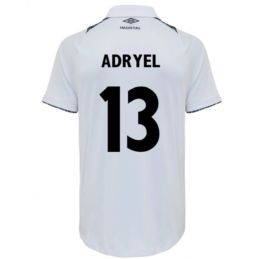 Danxen Herren Adryel #13 Weiß Blau Auswärtstrikot Trikot 2025/26 T-Shirt