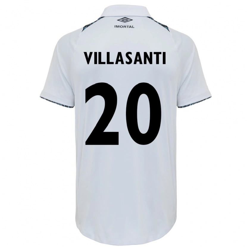 Danxen Herren Mathías Villasanti #20 Weiß Blau Auswärtstrikot Trikot 2025/26 T-Shirt