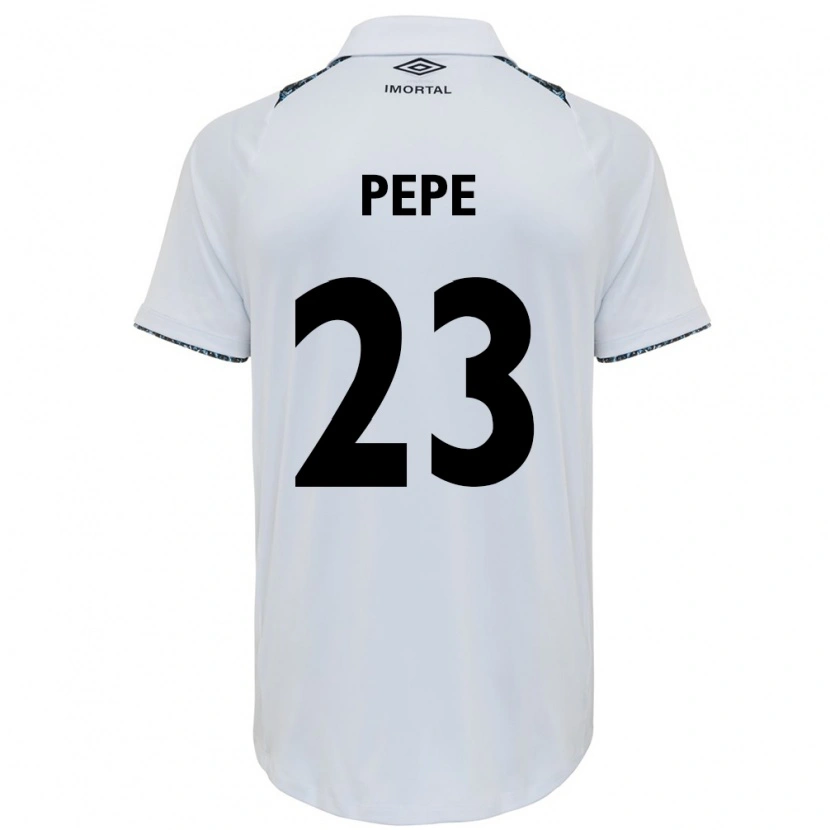 Danxen Herren Pepê #23 Weiß Blau Auswärtstrikot Trikot 2025/26 T-Shirt