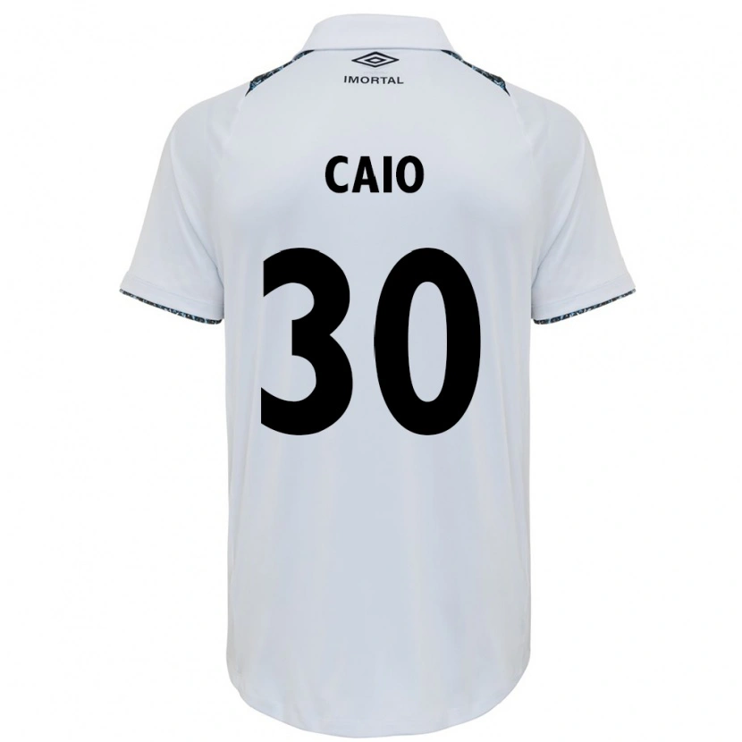 Danxen Herren Rodrigo Caio #30 Weiß Blau Auswärtstrikot Trikot 2025/26 T-Shirt