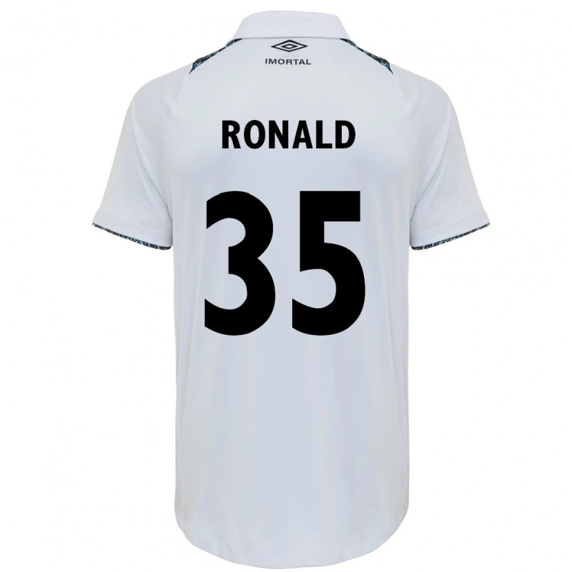 Danxen Herren Ronald #35 Weiß Blau Auswärtstrikot Trikot 2025/26 T-Shirt