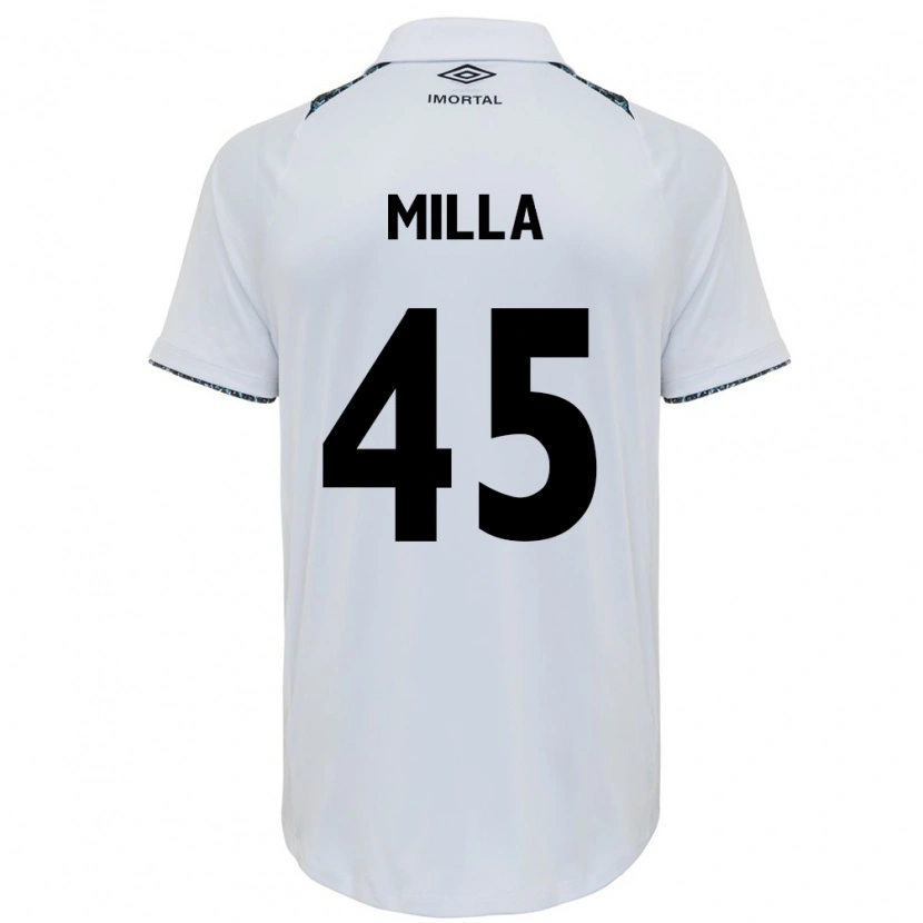Danxen Herren Lucas Milla #45 Weiß Blau Auswärtstrikot Trikot 2025/26 T-Shirt