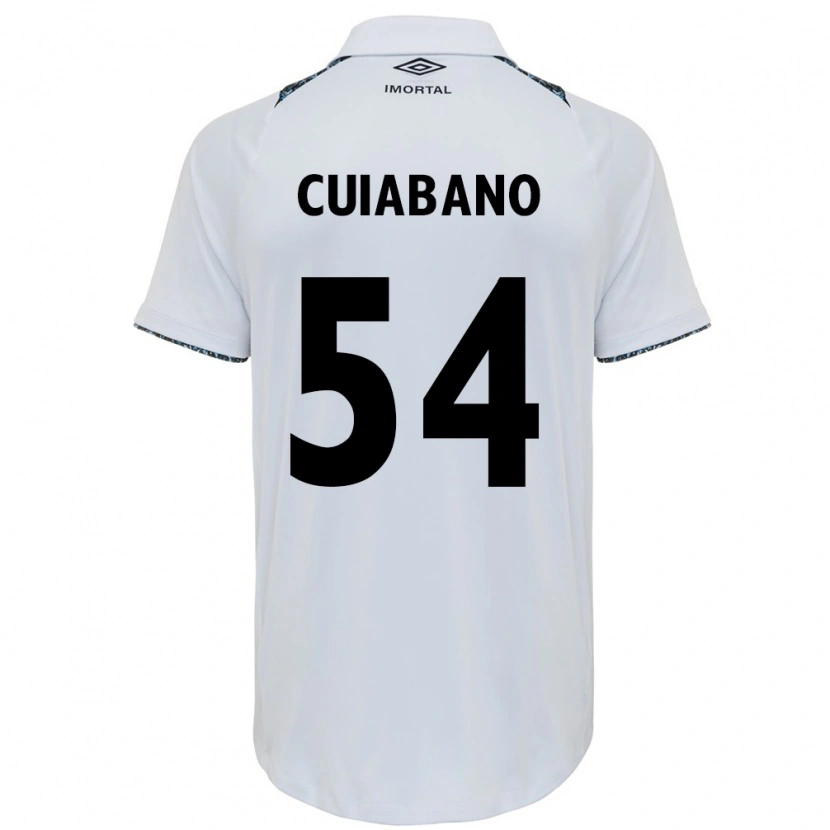 Danxen Herren Cuiabano #54 Weiß Blau Auswärtstrikot Trikot 2025/26 T-Shirt