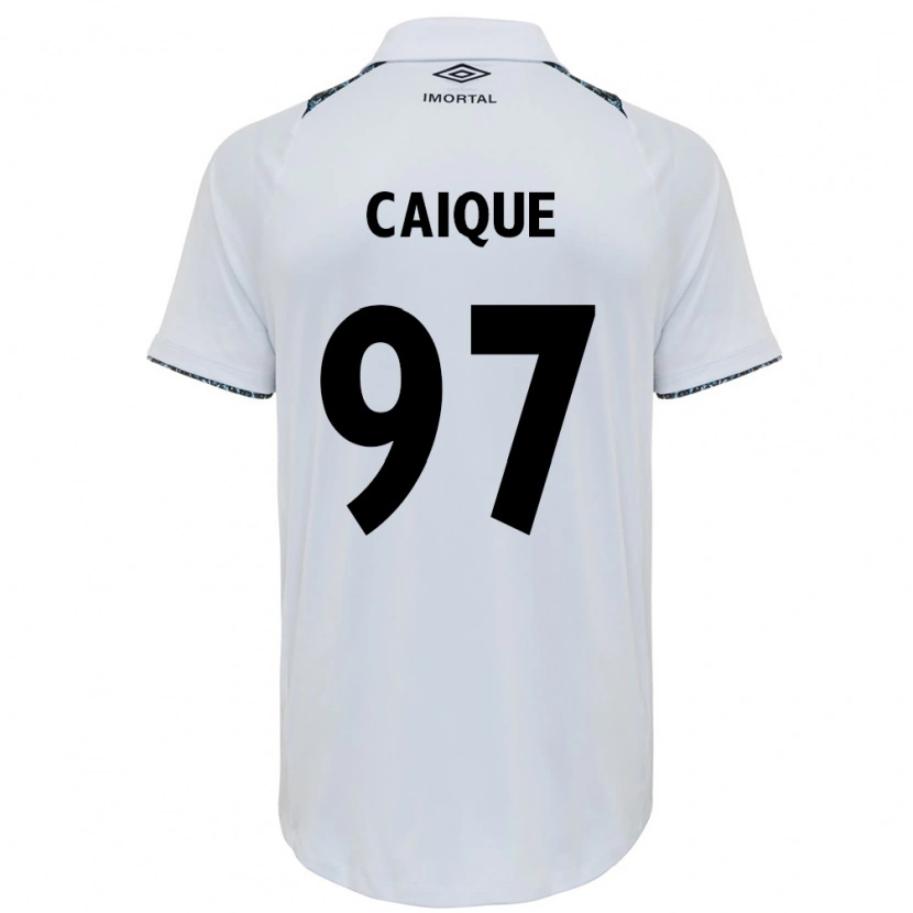 Danxen Herren Caíque #97 Weiß Blau Auswärtstrikot Trikot 2025/26 T-Shirt