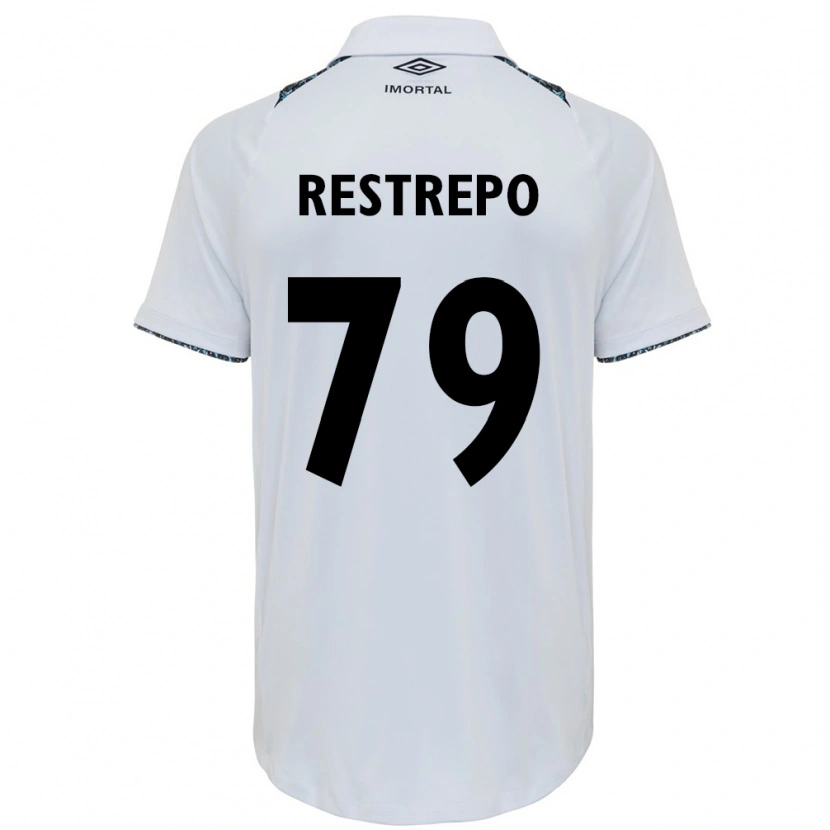 Danxen Herren Kelly Restrepo #79 Weiß Blau Auswärtstrikot Trikot 2025/26 T-Shirt