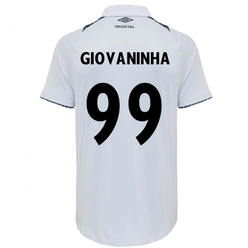 Danxen Herren Giovaninha #99 Weiß Blau Auswärtstrikot Trikot 2025/26 T-Shirt