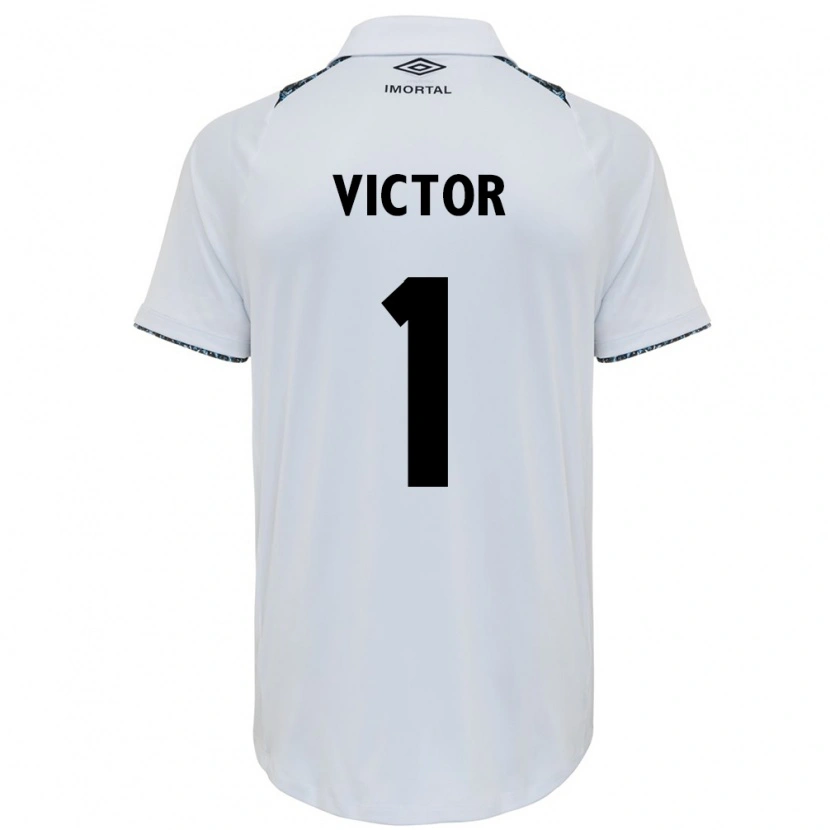 Danxen Herren Paulo Victor #1 Weiß Blau Auswärtstrikot Trikot 2025/26 T-Shirt
