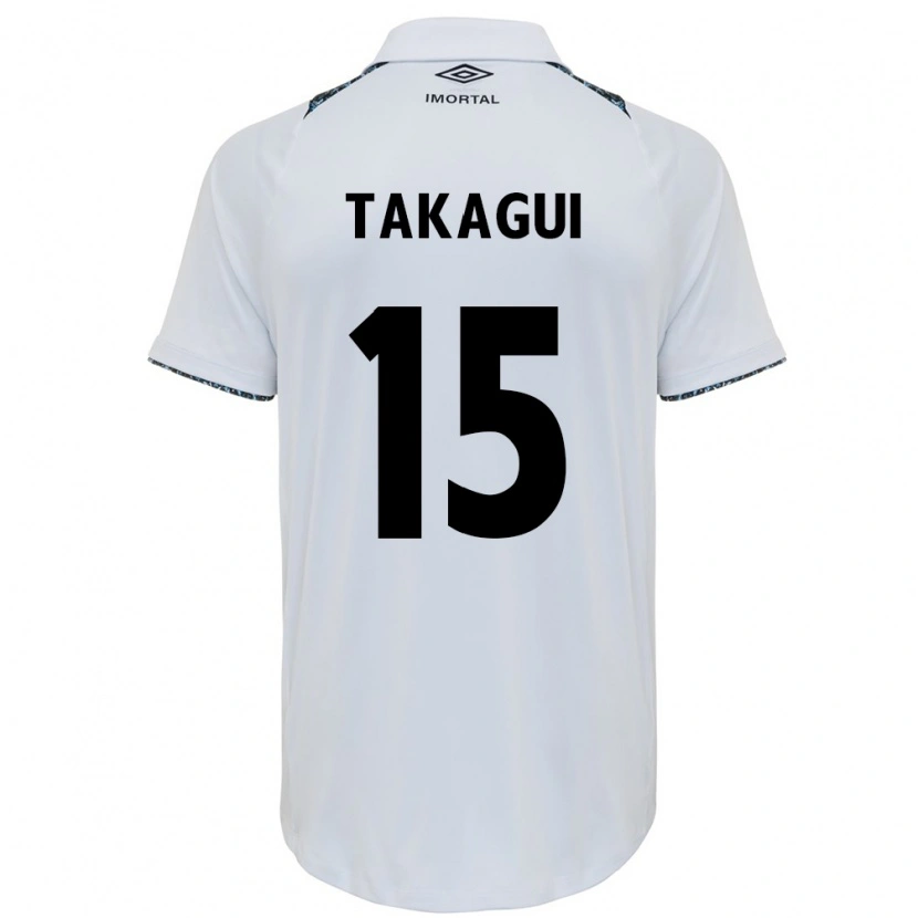 Danxen Herren Ana Tiemi Takagui #15 Weiß Blau Auswärtstrikot Trikot 2025/26 T-Shirt
