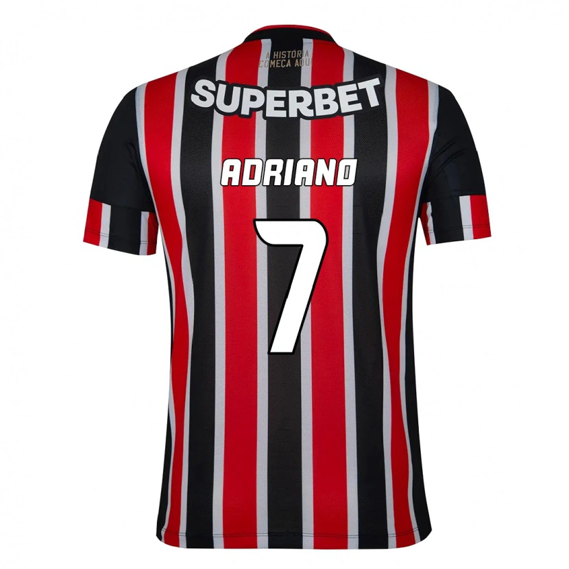 Danxen Herren João Adriano #7 Schwarz Rot Auswärtstrikot Trikot 2025/26 T-Shirt