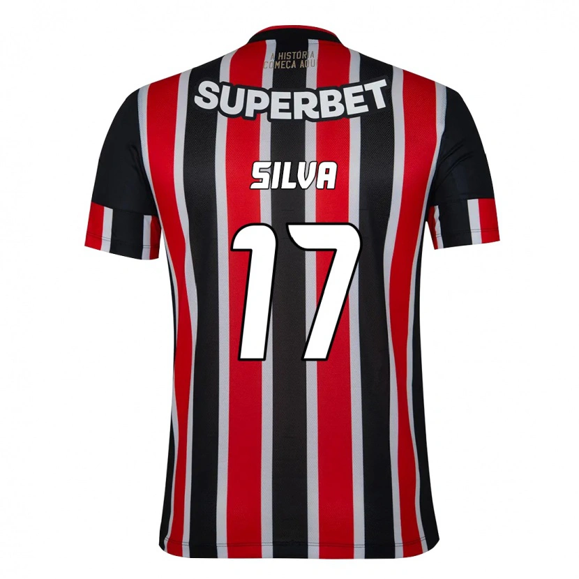 Danxen Herren André Silva #17 Schwarz Rot Auswärtstrikot Trikot 2025/26 T-Shirt
