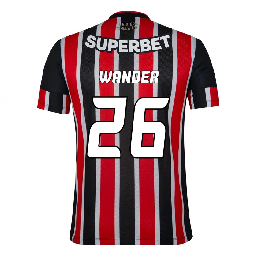 Danxen Herren Talles Wander #26 Schwarz Rot Auswärtstrikot Trikot 2025/26 T-Shirt