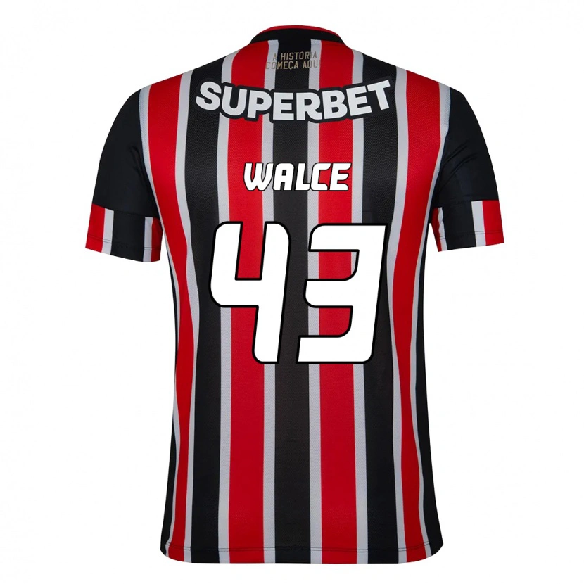 Danxen Herren Walce #43 Schwarz Rot Auswärtstrikot Trikot 2025/26 T-Shirt