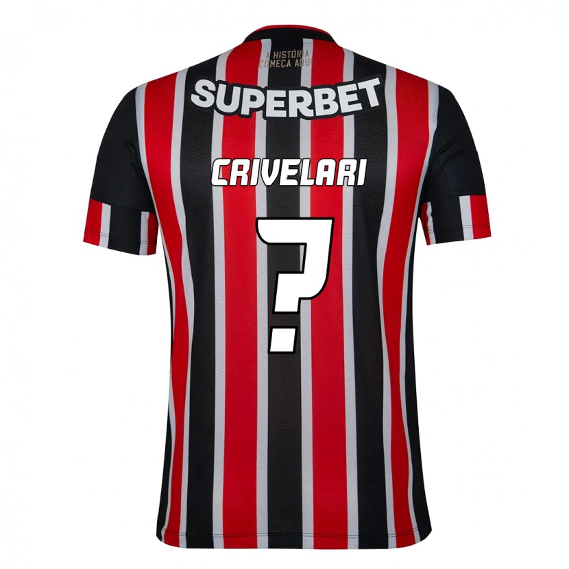 Danxen Herren Giovanna Crivelari #0 Schwarz Rot Auswärtstrikot Trikot 2025/26 T-Shirt