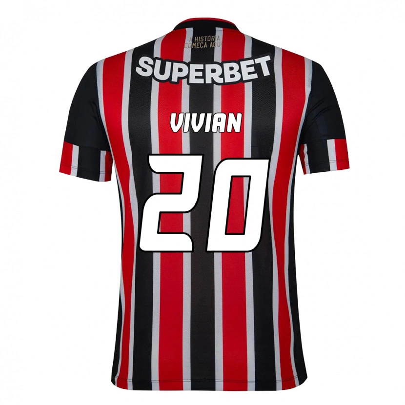 Danxen Herren Vivian #20 Schwarz Rot Auswärtstrikot Trikot 2025/26 T-Shirt