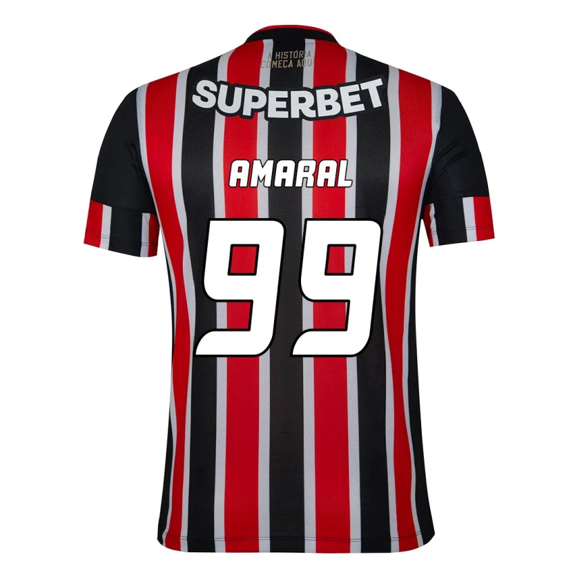 Danxen Herren Vitória Amaral #99 Schwarz Rot Auswärtstrikot Trikot 2025/26 T-Shirt