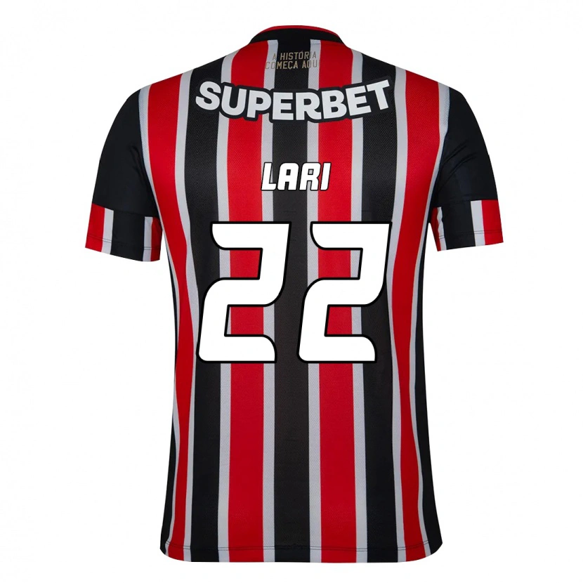 Danxen Herren Lari #22 Schwarz Rot Auswärtstrikot Trikot 2025/26 T-Shirt