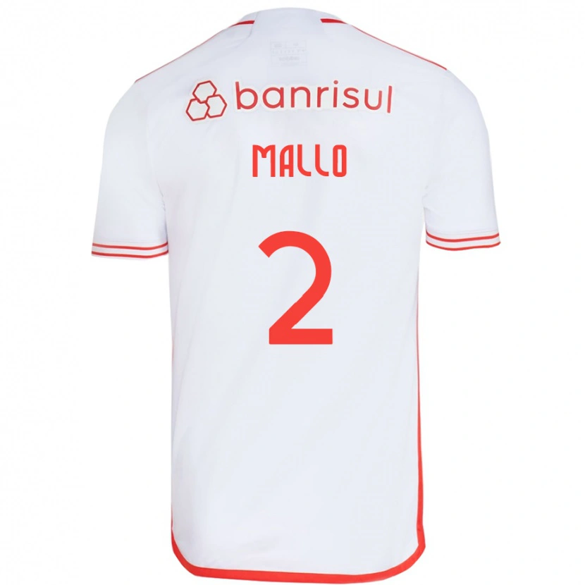 Danxen Herren Hugo Mallo #2 Weiß Rot Auswärtstrikot Trikot 2025/26 T-Shirt