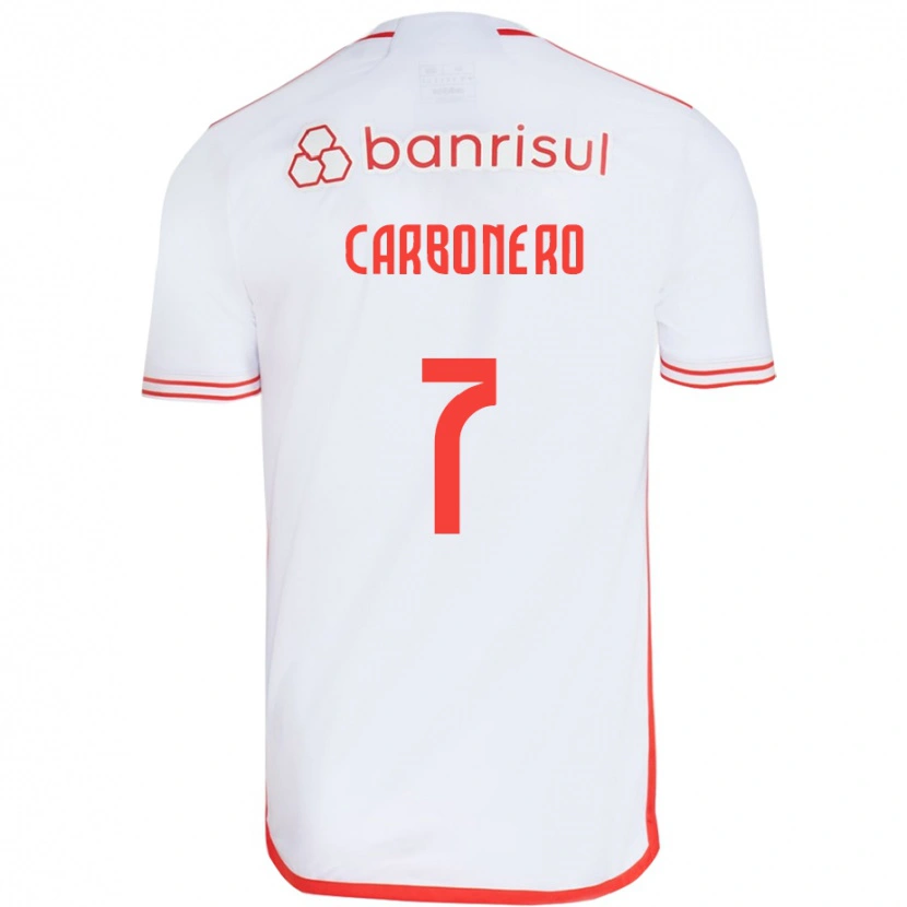 Danxen Herren Johan Carbonero #7 Weiß Rot Auswärtstrikot Trikot 2025/26 T-Shirt