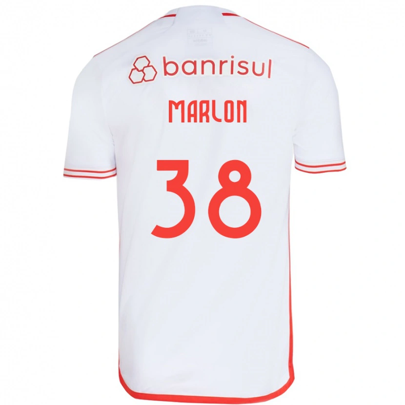 Danxen Herren Marlon #38 Weiß Rot Auswärtstrikot Trikot 2025/26 T-Shirt