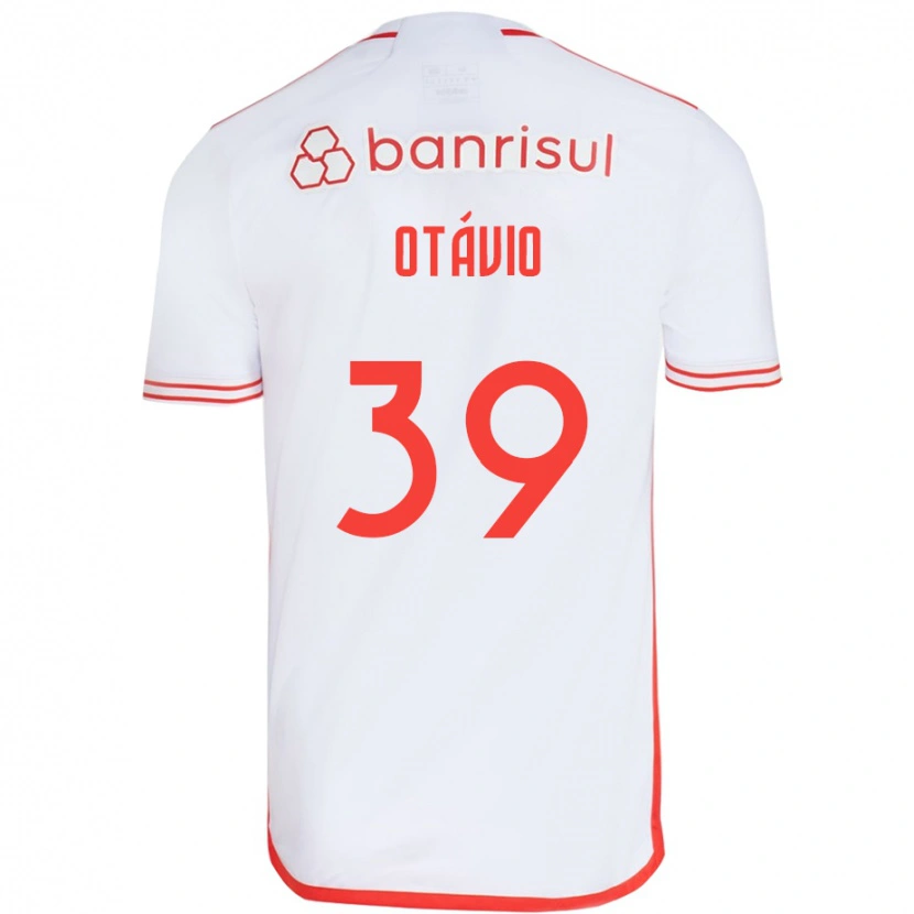Danxen Herren Luis Otávio #39 Weiß Rot Auswärtstrikot Trikot 2025/26 T-Shirt