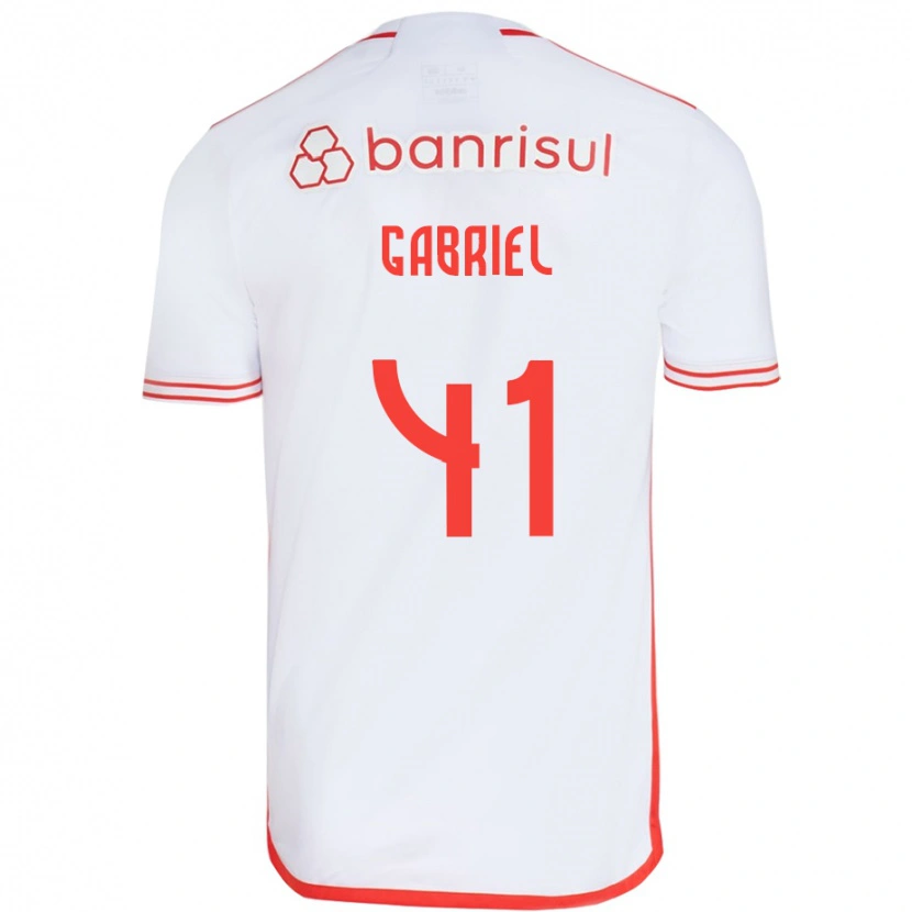 Danxen Herren Victor Gabriel #41 Weiß Rot Auswärtstrikot Trikot 2025/26 T-Shirt