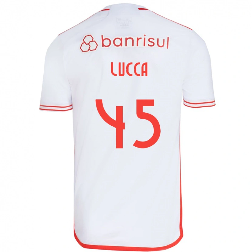 Danxen Herren Lucca #45 Weiß Rot Auswärtstrikot Trikot 2025/26 T-Shirt
