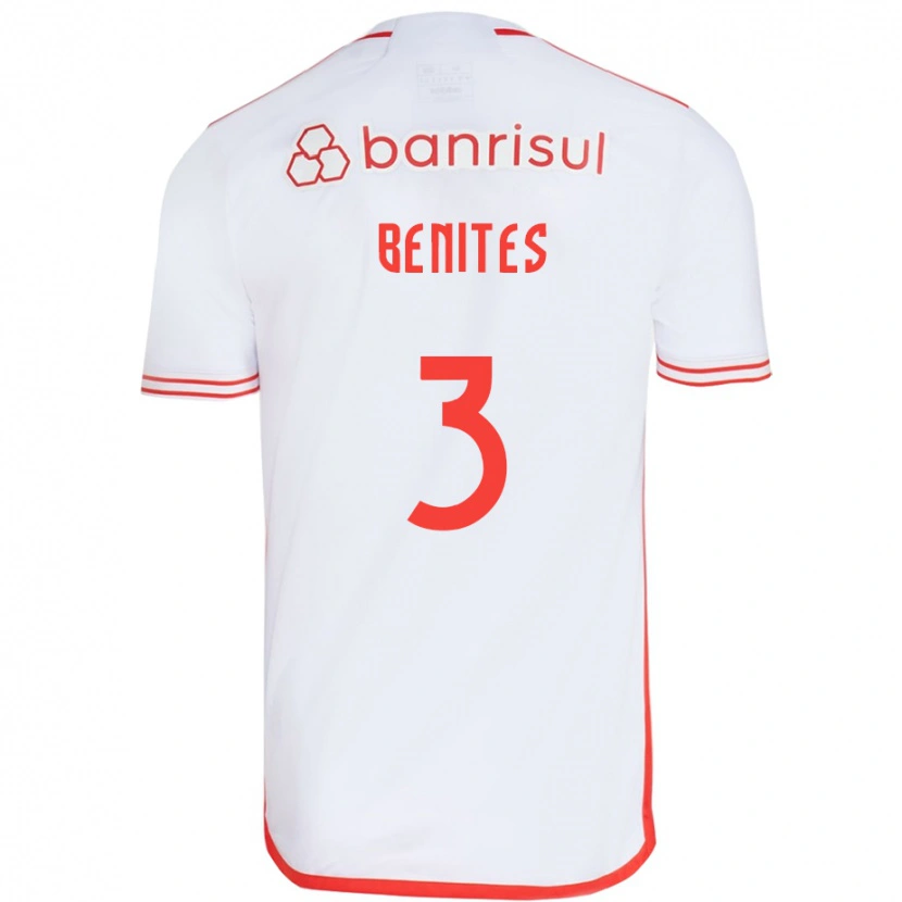 Danxen Herren Bruna Benites #3 Weiß Rot Auswärtstrikot Trikot 2025/26 T-Shirt
